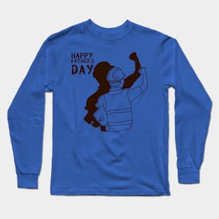 illustration of workers  for fathers day theme Long Sleeve T-Shirt